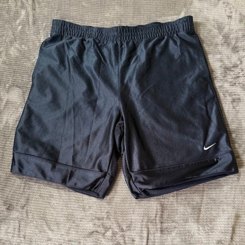 Vintage Nike Mens Basketball Shorts Blue Mesh Athletic Gym Swoosh Medium‎ 36X10